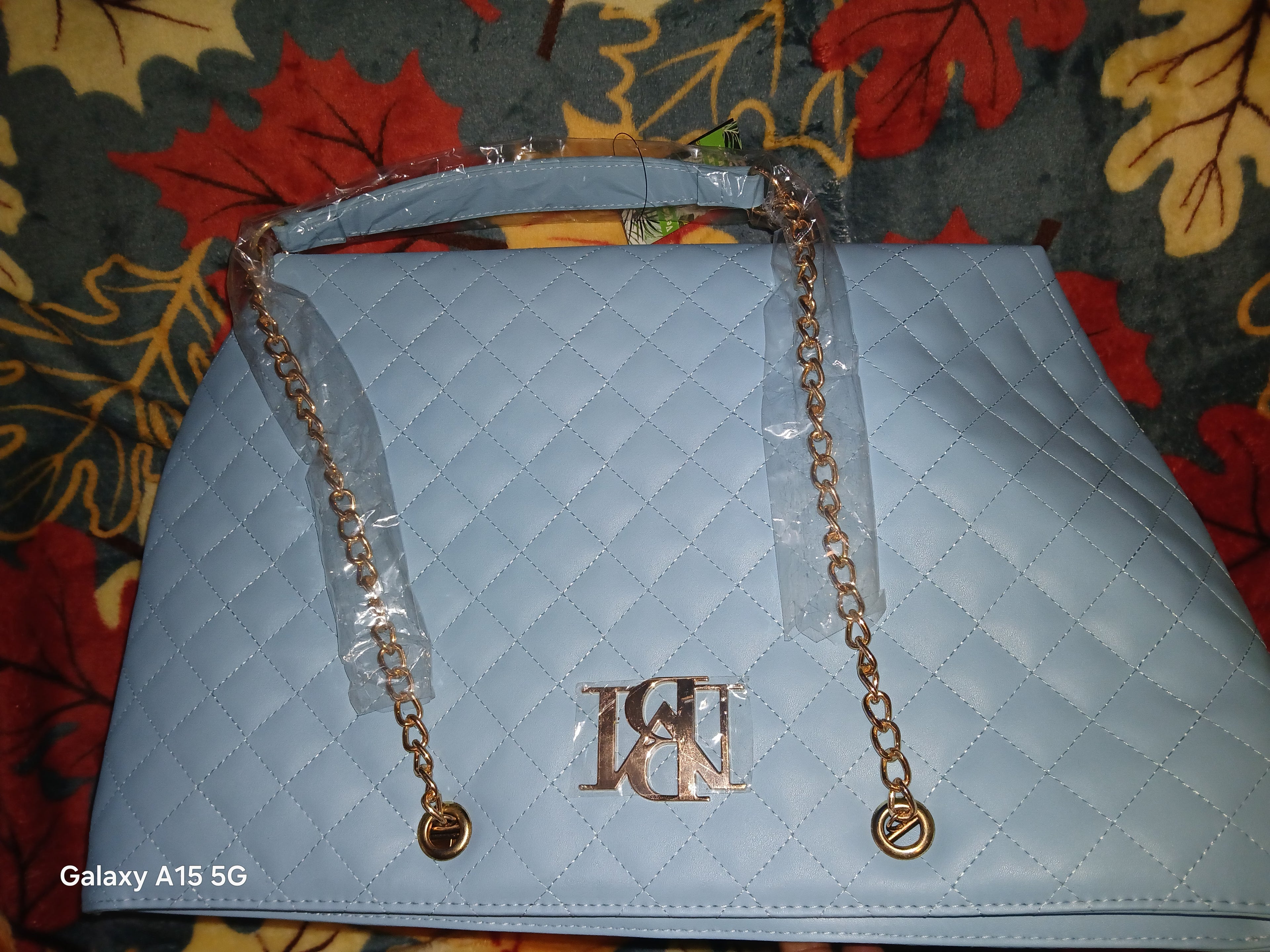 Badgley Mischa blue tote purse large