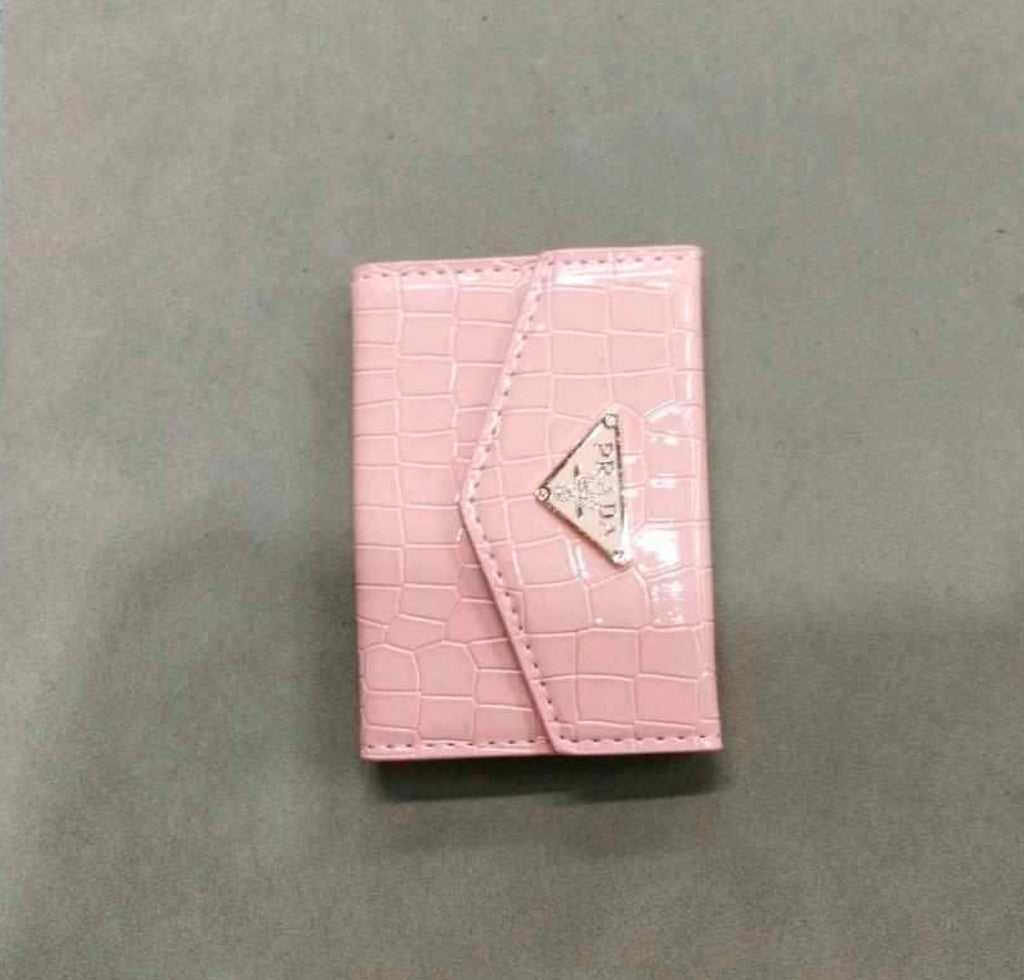 Prada Saffiano Leather Trifold Flap Wallet