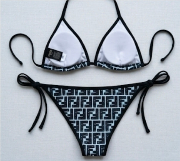 Fendi 2pc triangle top bikini set
