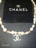 Chanel 100th anniversary faux pearl charm necklace