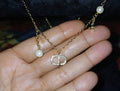 Dior charm fold tone fashion necklace