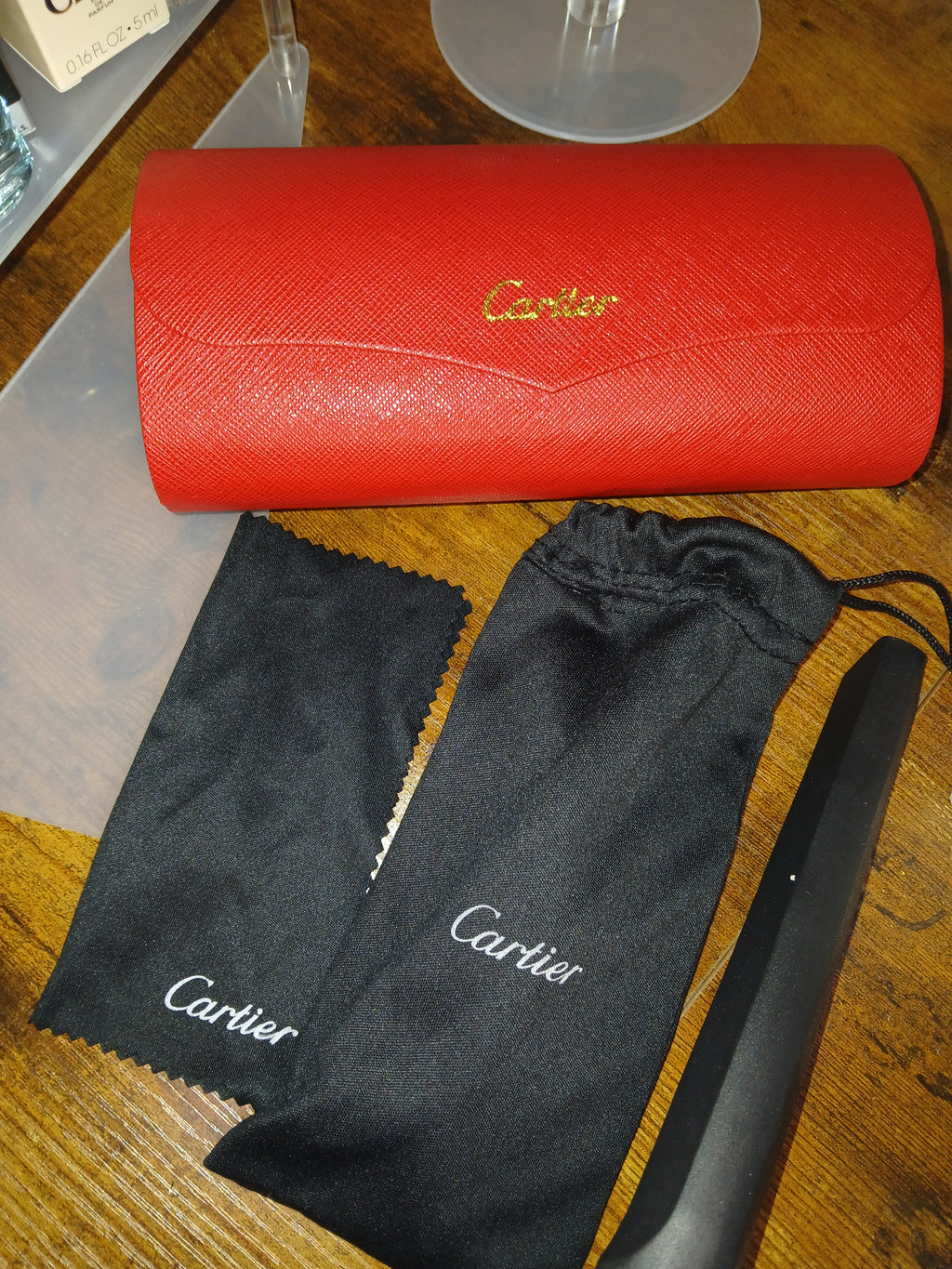 Cartier panther sunglasses with case
