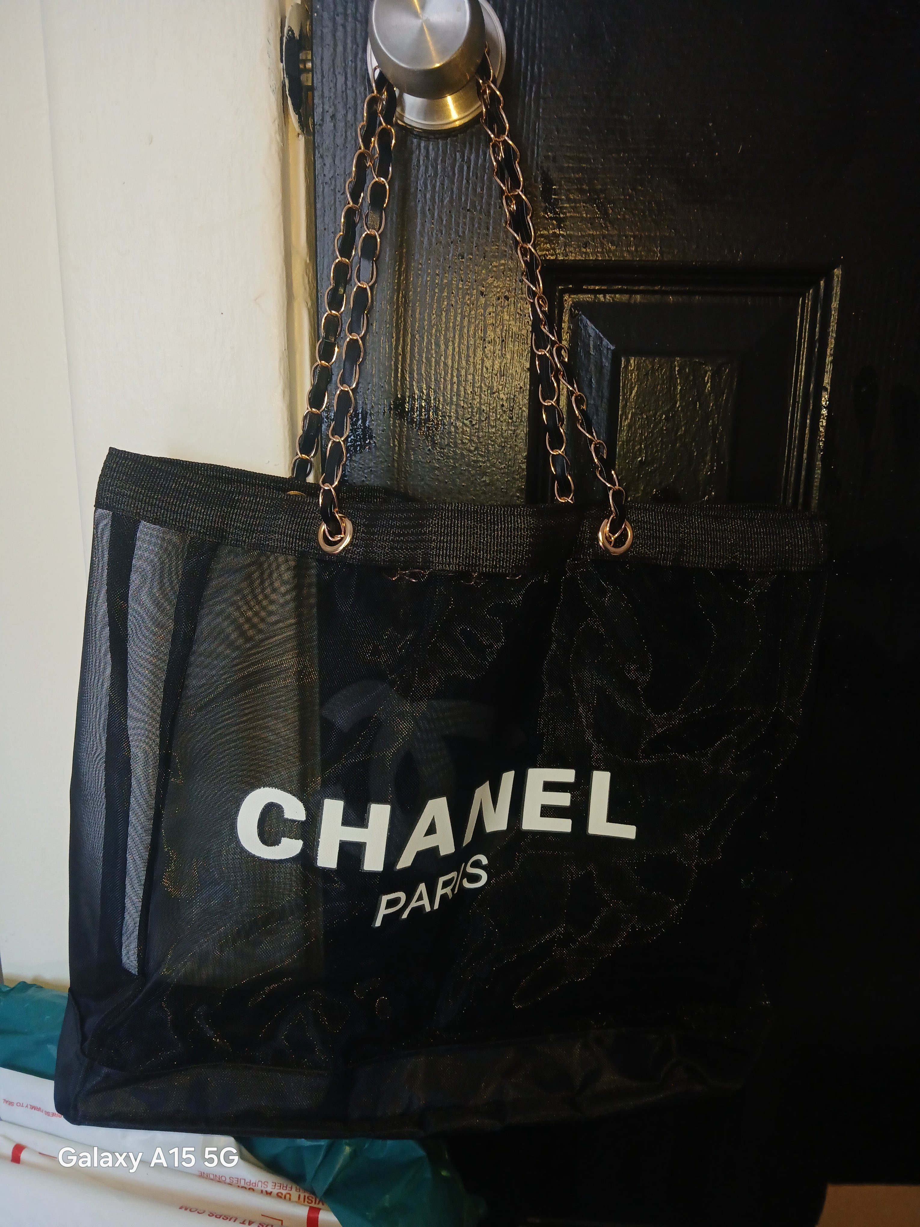 Chanel VIP Gift Mesh Tote Bag
