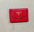 Prada Saffiano Leather Trifold Flap Wallet