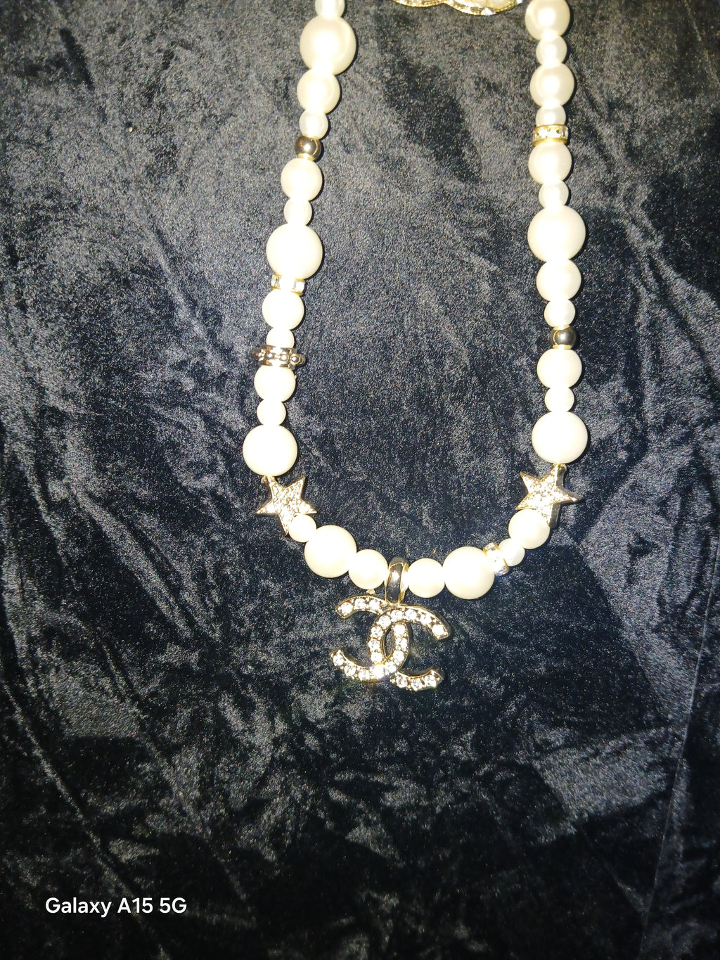 Chanel 100th anniversary faux pearl charm necklace