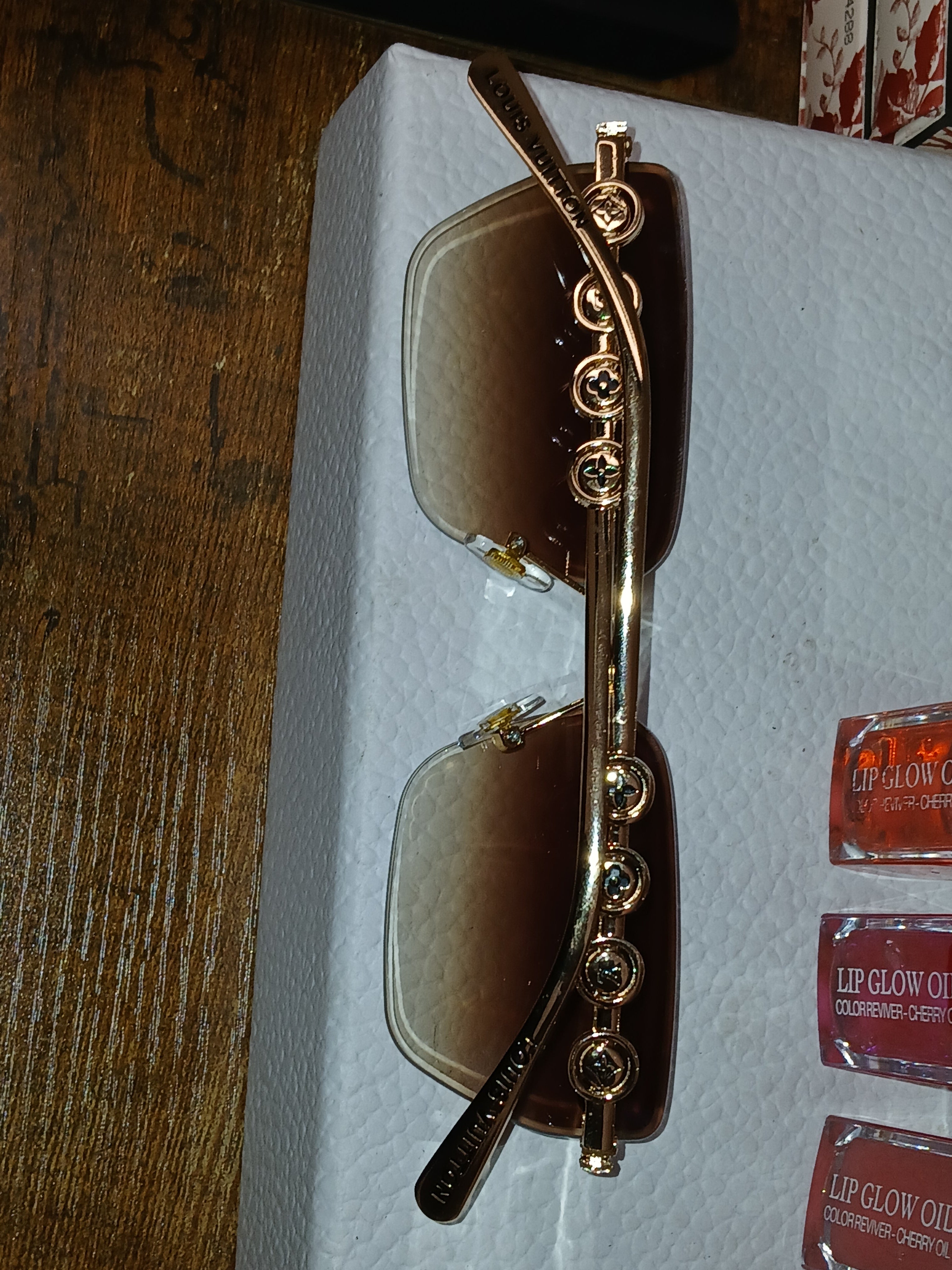 Louis Vuitton golden sunglasses