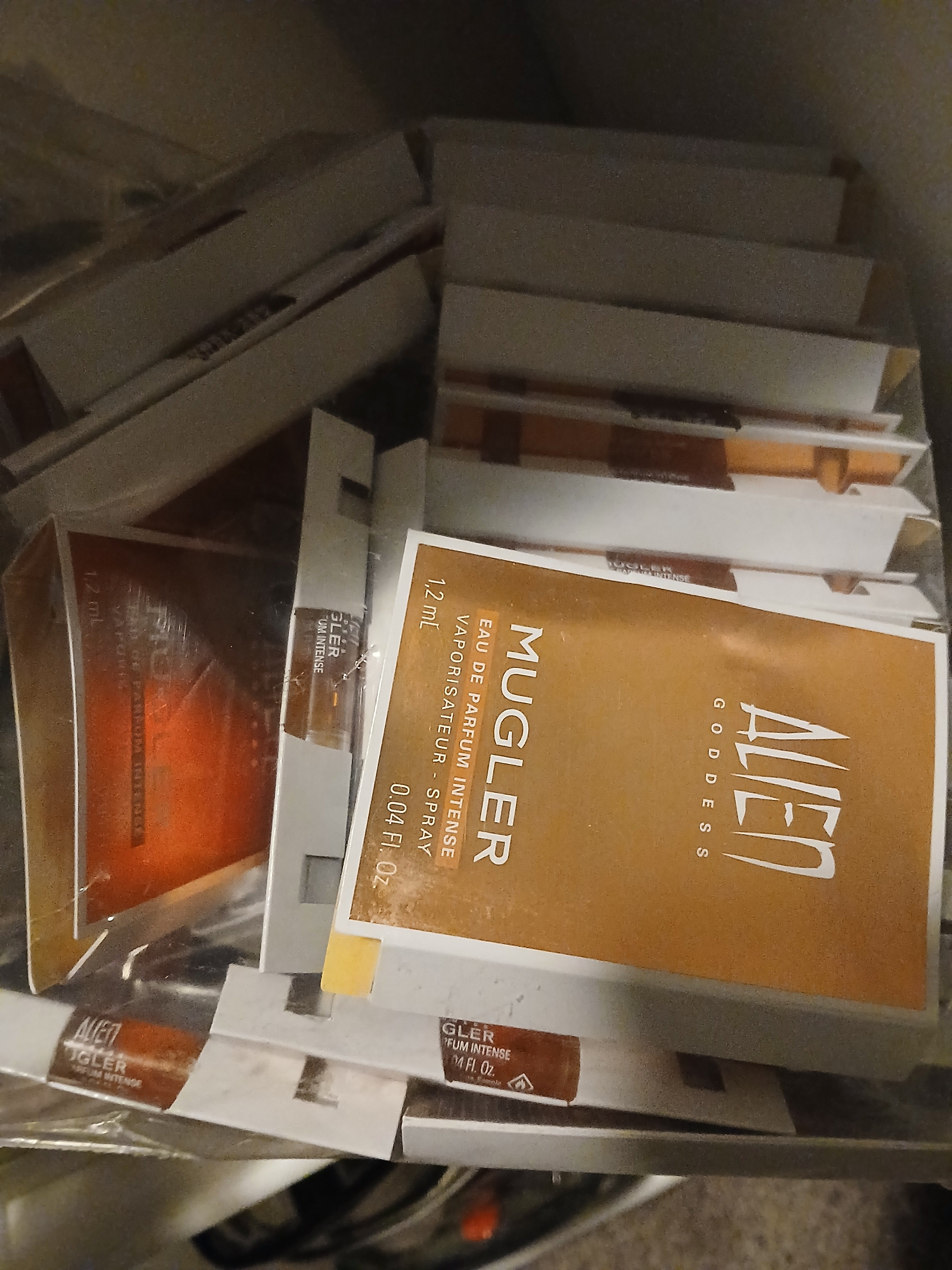 10pc fragrance sample vials Alien Goddess Intense by Mugler