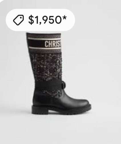 Dior D-Major ankle boots in black calfskin